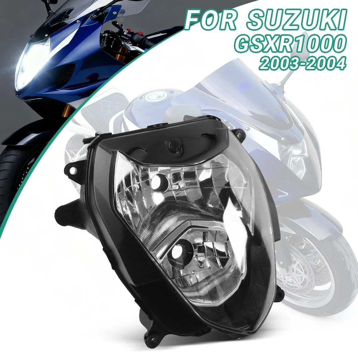 Front Headlight Assembly for Suzuki GSXR1000 (2003–2004)