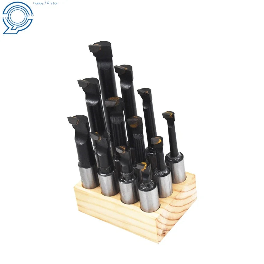 Set of 12 Boring Bars for Turning Tool (3/4" Shank)