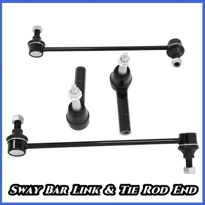 Sway Bar End Link & Outer Tie Rod End Kit - 4PC for 2010-2017 Chevy Equinox