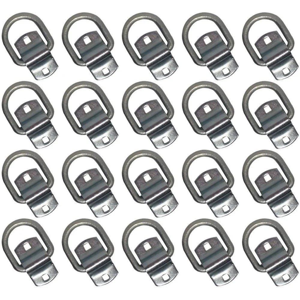 Set of 20: 1/2" Bolt-on D-Ring & Clip Replaces DR050-SC Universal