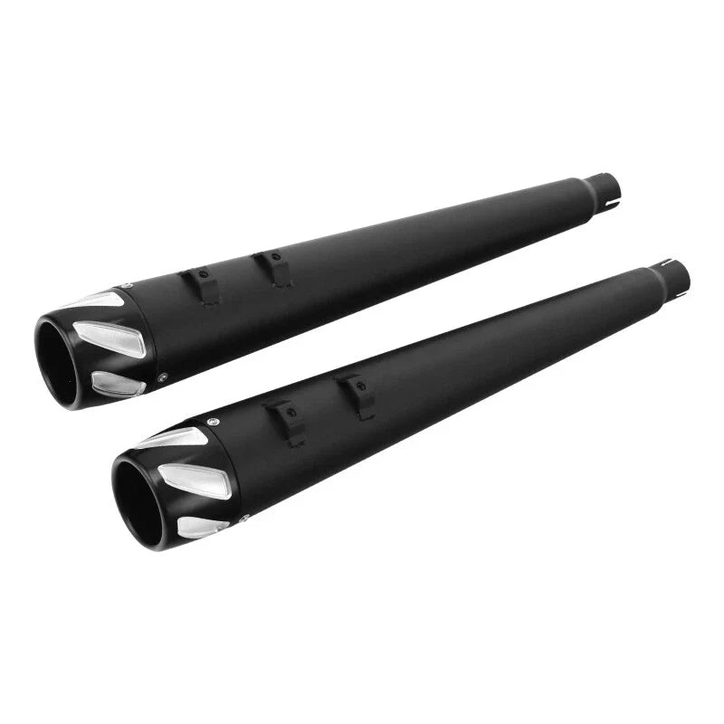 4" Slip-On Mufflers Megaphone Style for Harley Electra Glide 1995-2016