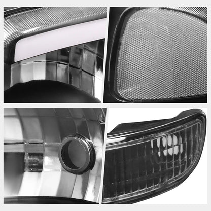 Bumper Lamp LED DRL Headlight Clear Corner for 1999-2006 GMC Sierra/Yukon