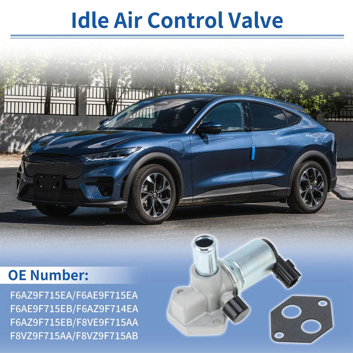 Idle Air Control Valve with Gasket for Ford Mustang (1996–2001) No.F6AZ9F715EA