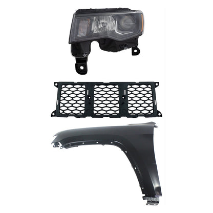 Driver Left Side Headlight for Jeep Grand Cherokee (2017–2021)