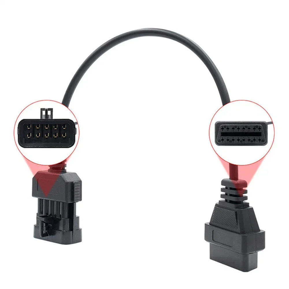 16 Pin to 10 Pin OBD2 Connector Adapter for OPEL 1988-1996