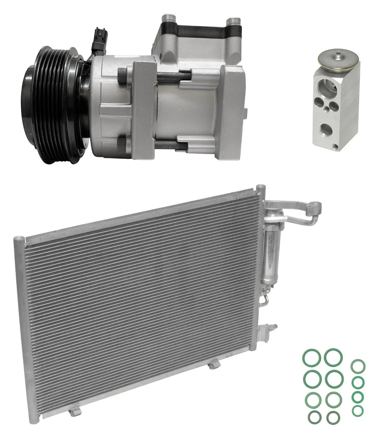 AC Compressor Kit with Condenser for Ford Fiesta 1.6L (2012–2012)