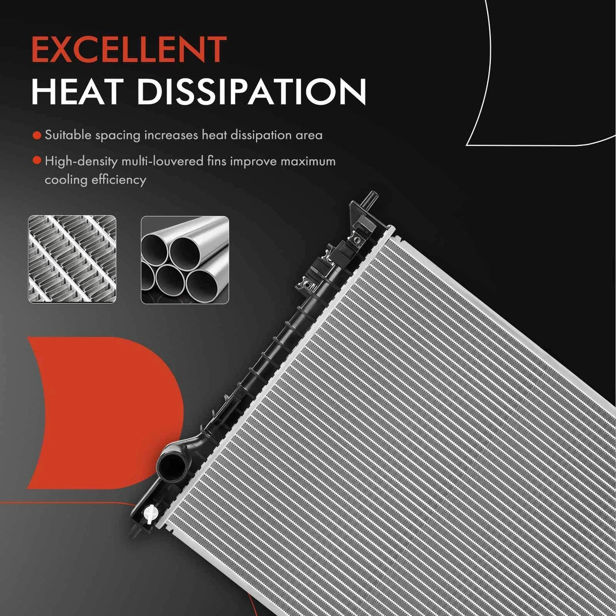 Radiator for Lincoln MKS MKX MKT Sable Ford Taurus Edge Flex 2008-2019