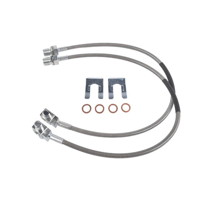 Front Brake Lines Stainless Steel Extended for Chevy GMC K10 1971-1978
