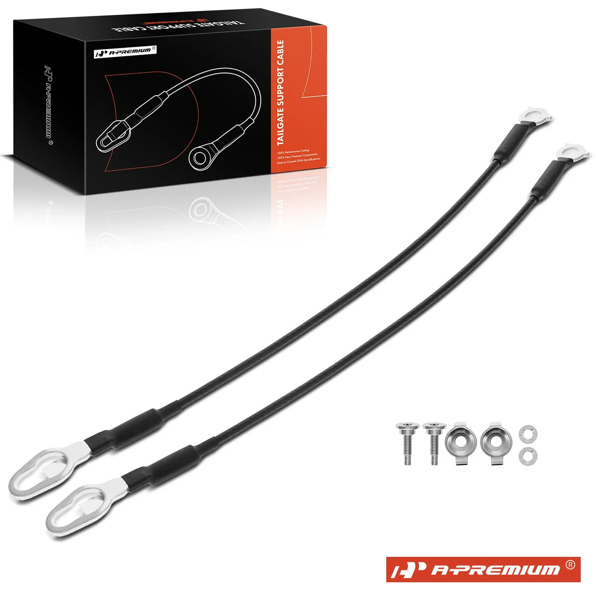 2X Tailgate Support Cables for Ford F-150 F-250 Super Duty