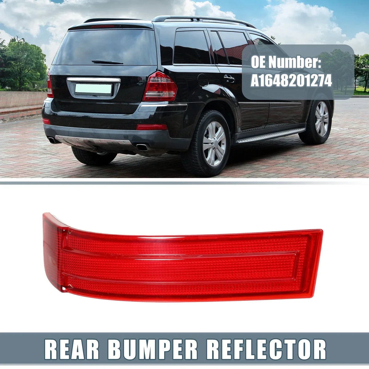 Bumper Reflector Rear Right for Mercedes-Benz GL320 2007-2009