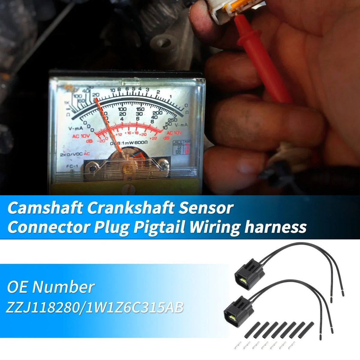 2Pcs Camshaft Position Sensor Connector Plug for Ford 