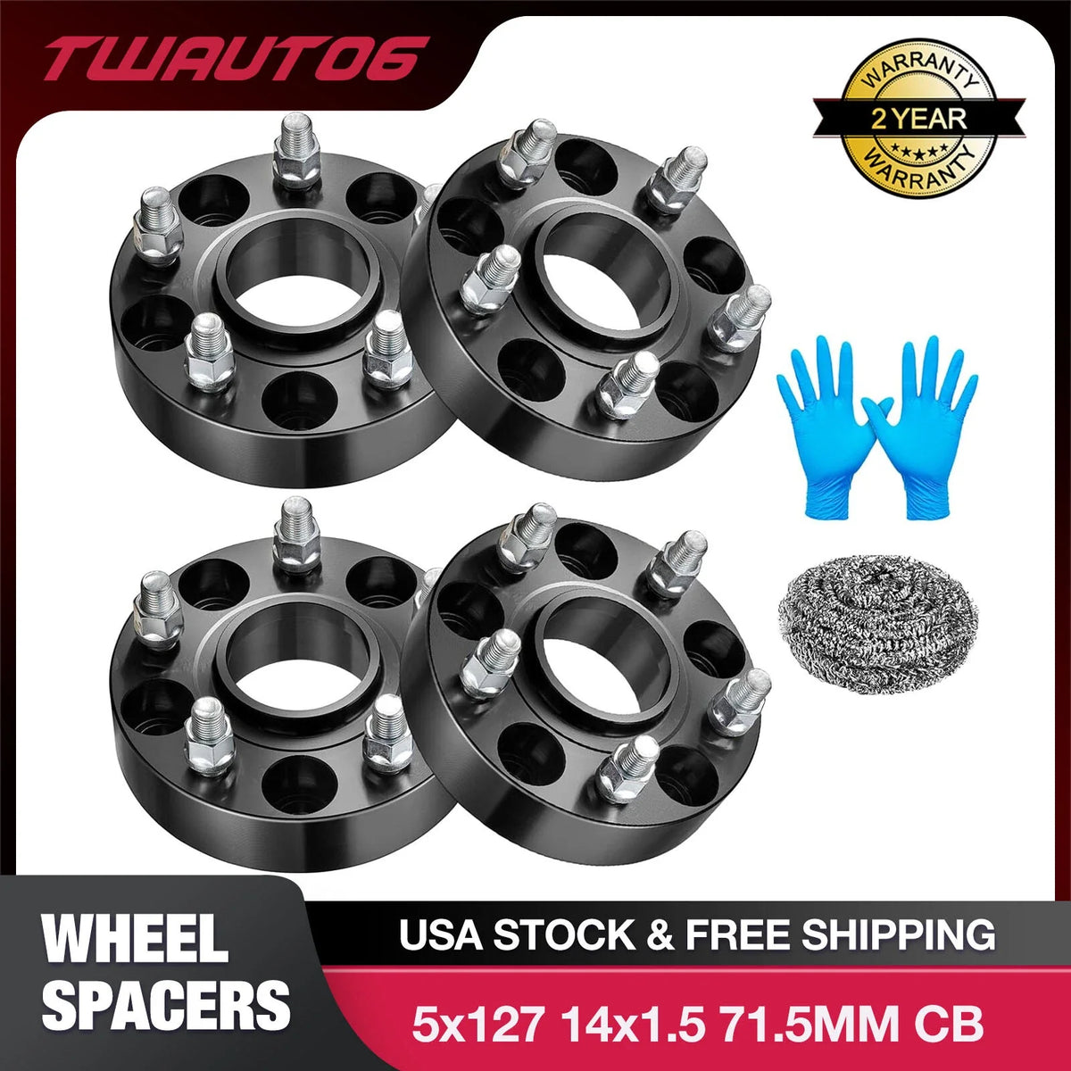 Hubcentric Wheel Spacers for Jeep Gladiator Durango (2019–2024)