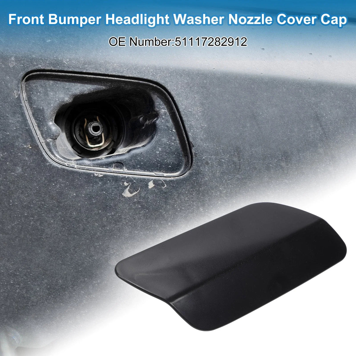 Bumper Headlight Washer Nozzle Cover Cap for BMW 640i (2012–2015)