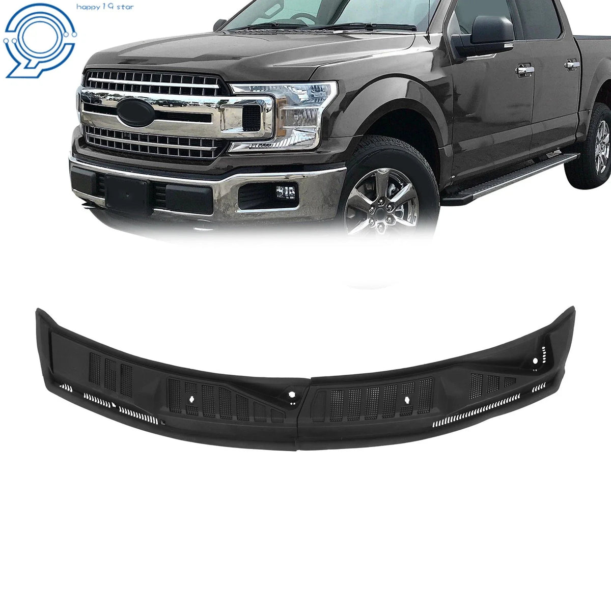 Wiper Cowl Grille for Ford F150 (2015–2020) Black