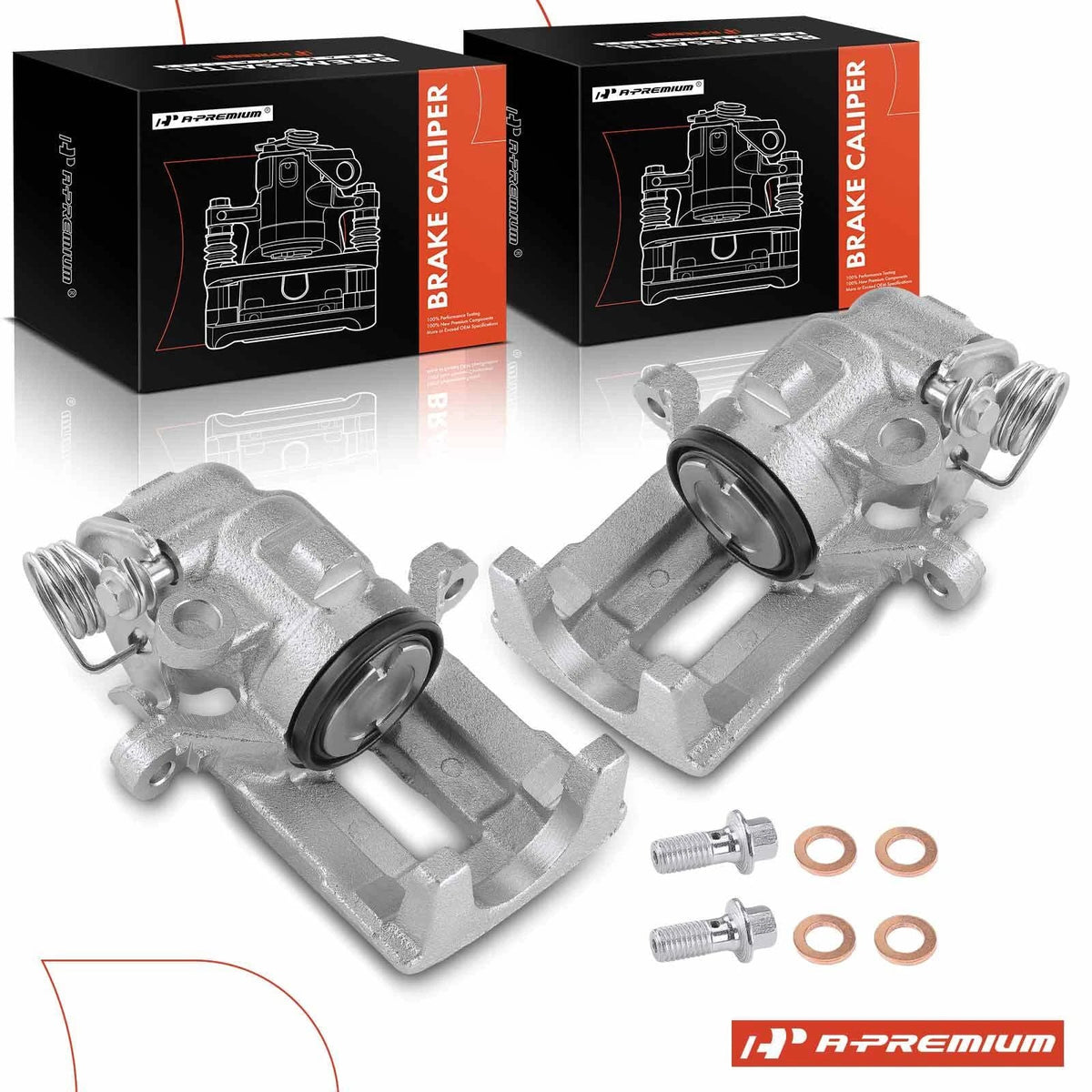 Pair Rear Brake Calipers for Ford Taurus Lincoln Continental (1996–1999)