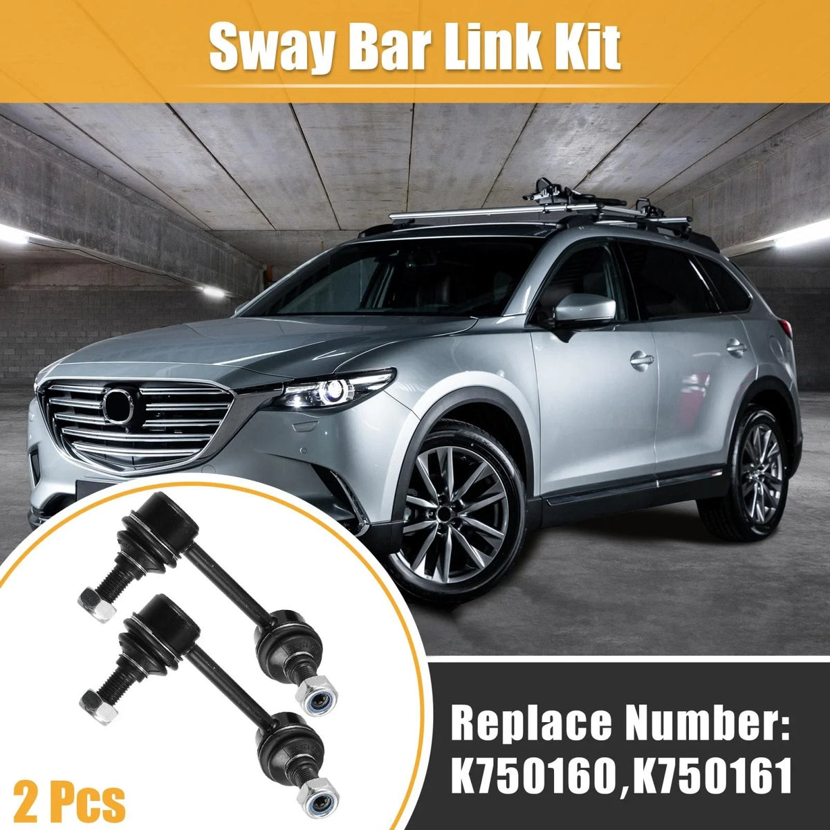 2pcs Front Sway Bar Links TD1134170 TD1134170A for Mazda CX-9 (2007–2015)