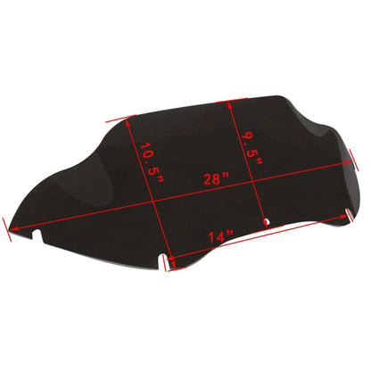 9.5" Windshield Trim for Touring Harley Road Glide (2004–2013)
