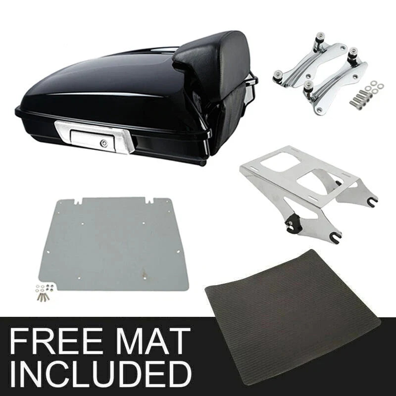 Trunk Backrest Mount Rack Docking Plate for Street Glide 2014-2026
