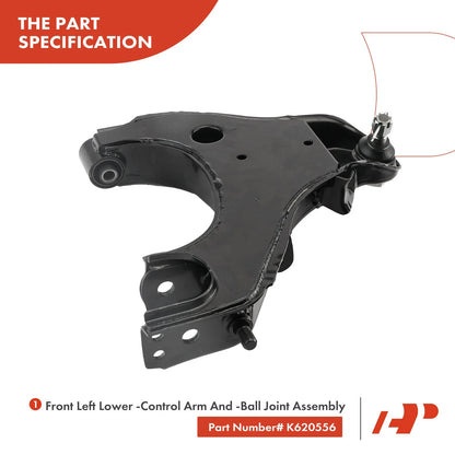 6X Control Arms & Tie Rod Ends for Nissan Frontier Xterra 2005-2019
