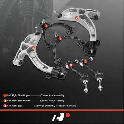 6X Front Control Arm with Ball Joints for Ford Crown Victoria 1992-2011
