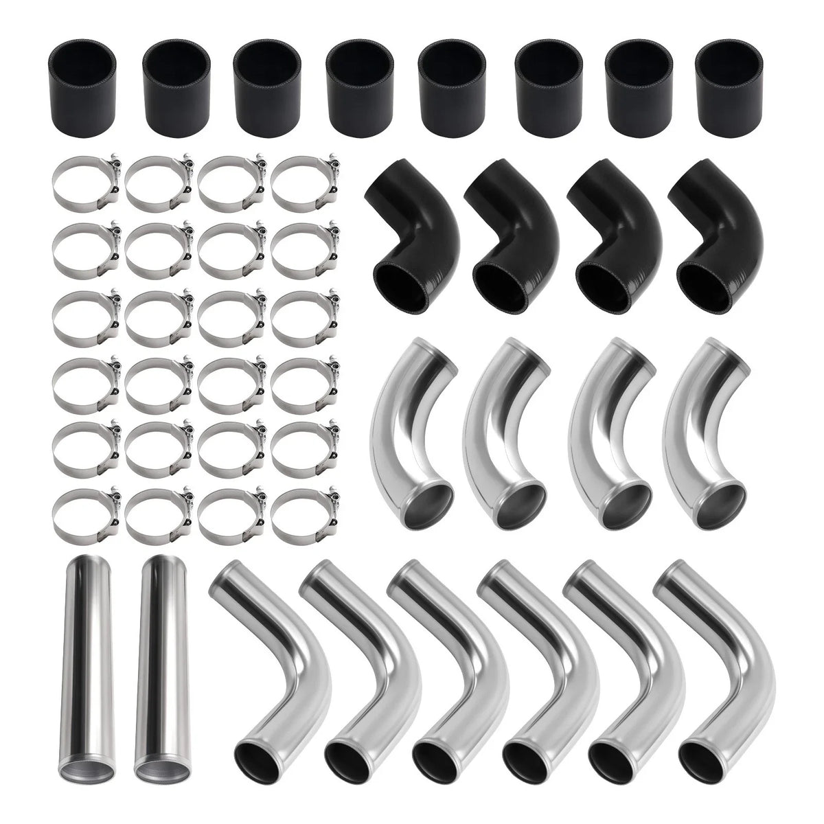 Intercooler Pipe Kit 12PCS for Universal 2.5" Fitment