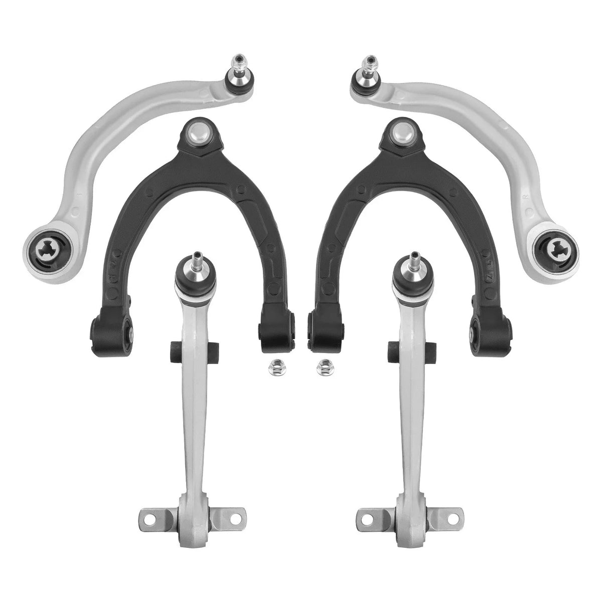 Set of 6 Front Upper Lower Control Arms with Ball Joints for Tesla Model 3 (2017–2021)