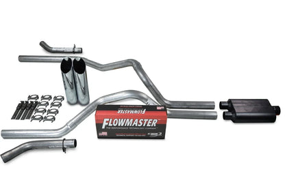 Dual Exhaust Kit 2.5" Flowmaster Super 44 for 1994-2003 Dodge Ram 1500