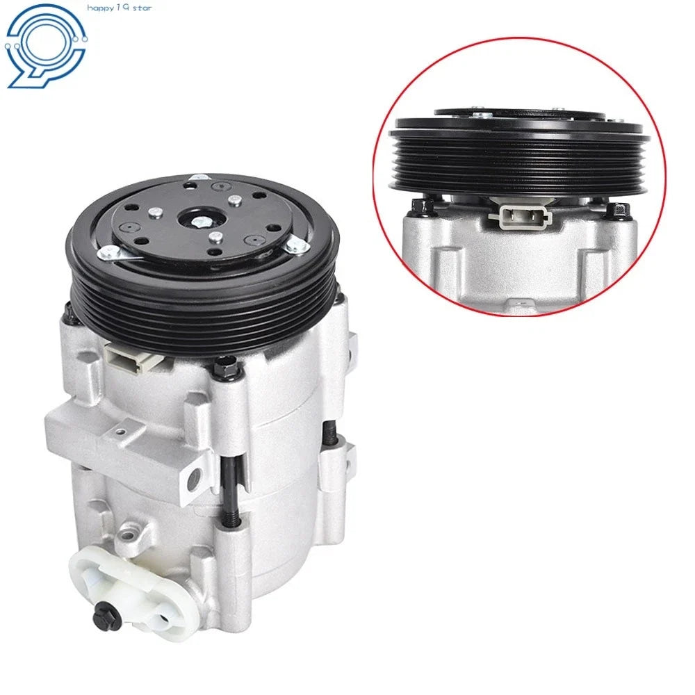 A/C Compressor with Clutch for Ford F-150 F-250 F-350 F-450 (2004–2008)