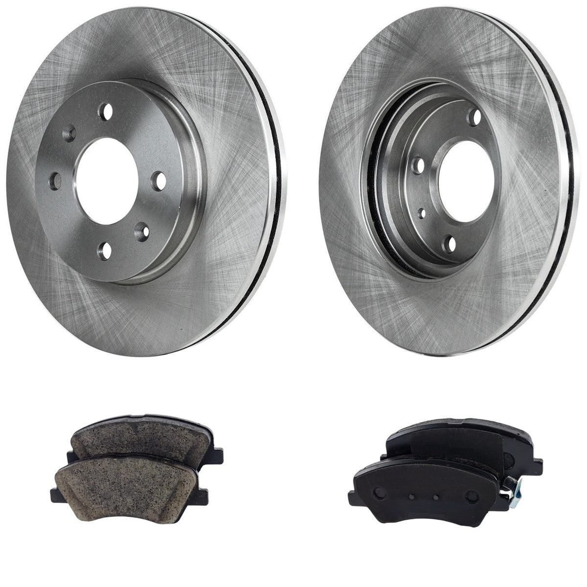 Disc Rotors and Brake Pads Kit for Kia Rio 2018