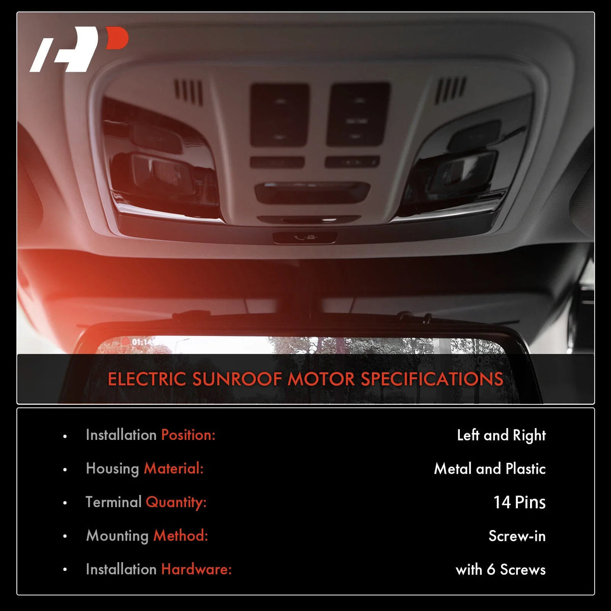 2X Sunroof Motors for 2011-2019 Ford Explorer Vehicles