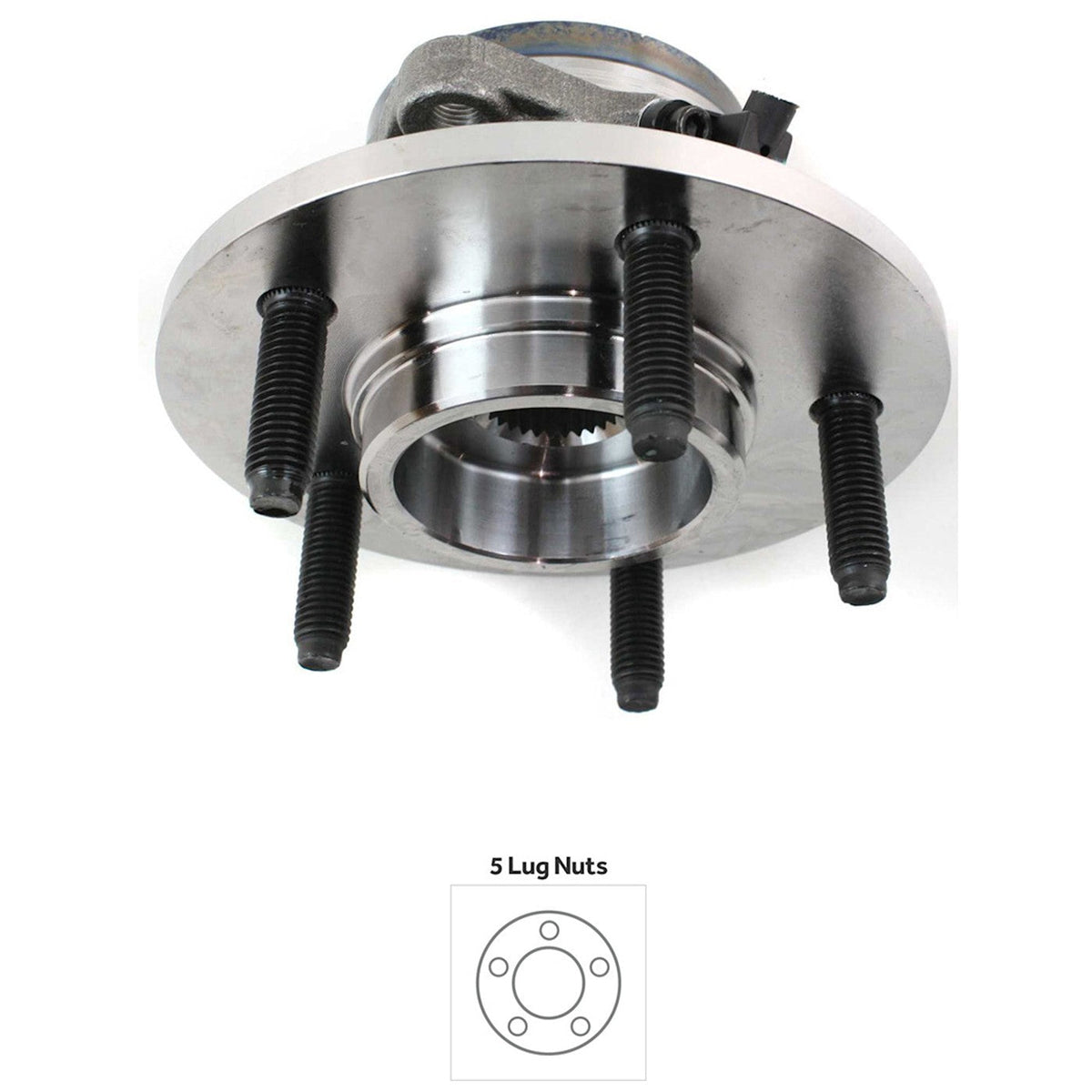 Wheel Hub for Ford Expedition (2000–2002) Front 5 Lug with Bearing/Sensor 4WD