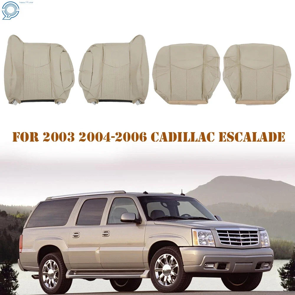 Tan Seat Covers for Cadillac Escalade (2003–2006) Front Both Sides