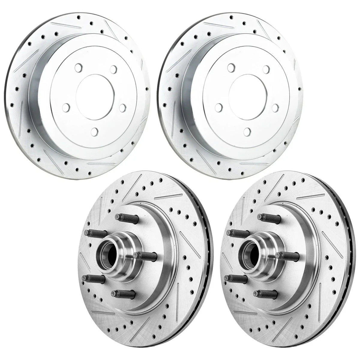 Front & Rear Brake Disc Rotors for Ford F-150 (2002)