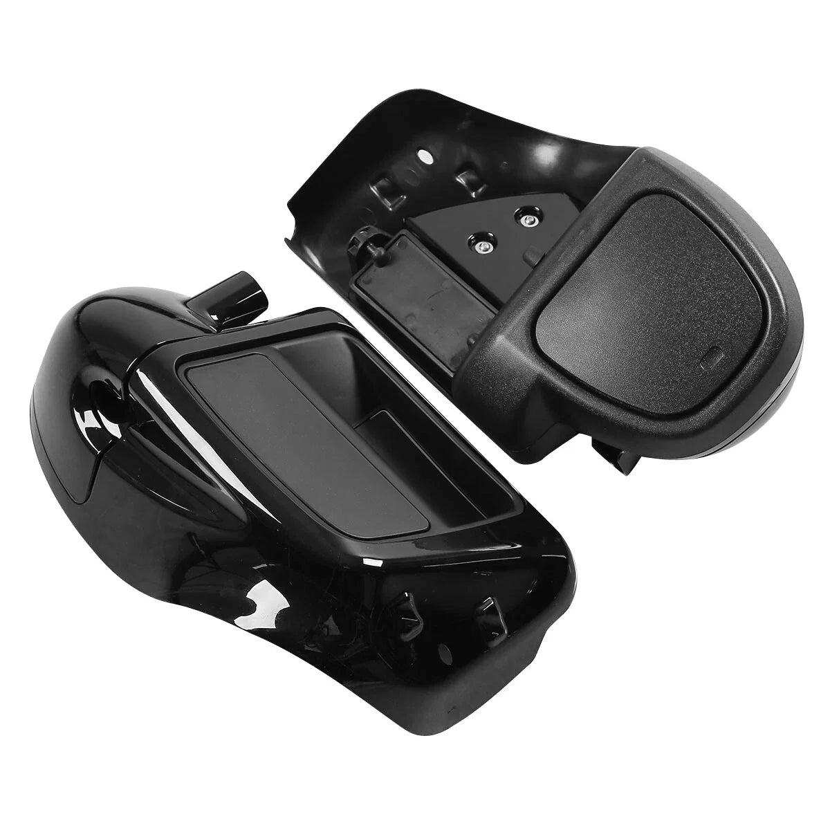 Lower Vented Fairings in Vivid Black for Harley Road Glide (2014-2025)