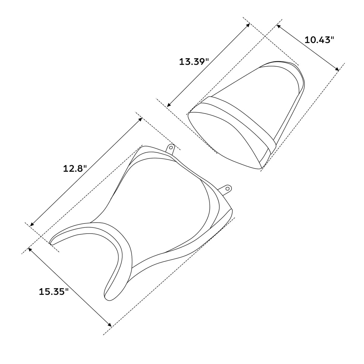 Passenger & Driver Seats for Yamaha YZF R3 (2015–2024)