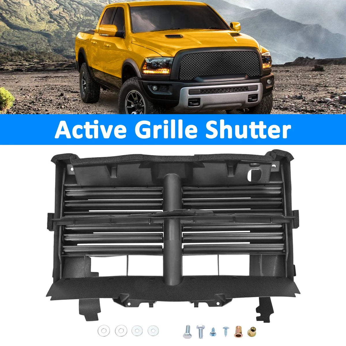 Grille Shutter Assembly for 2013–2018 Dodge Ram 1500 68302660AA