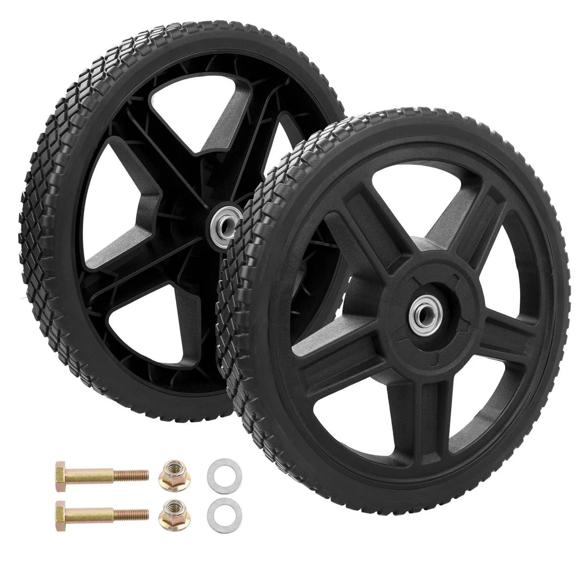 12" Plastic Wheel Set (2 Pieces) for Craftsman Mower