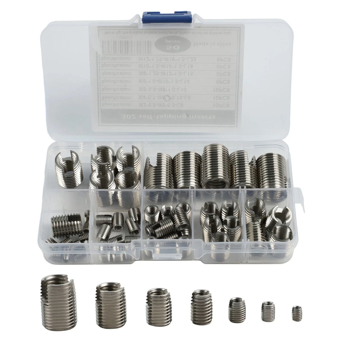 50PC Self Tapping Inserts for Thread Repair M3 M5 M6 M8 M10