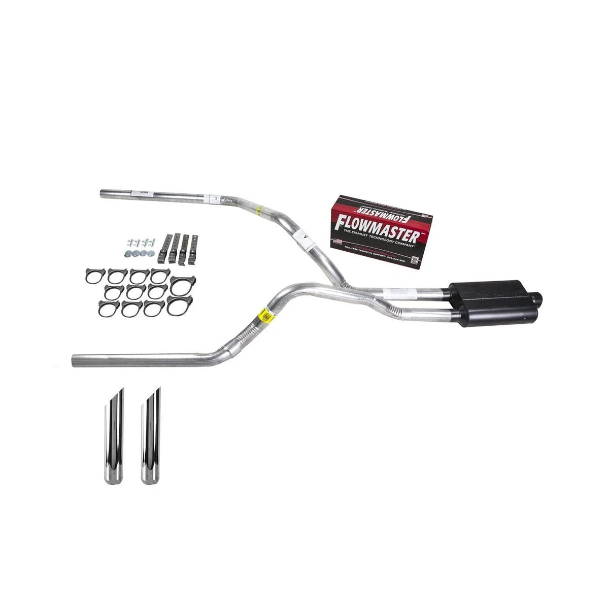 Dual Exhaust Pipe for Ram (2007–2008) - Flowmaster Super 44 SW Tip