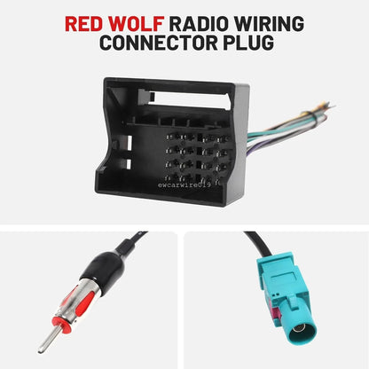 Car Stereo Wiring Harness for VW Passat (2000–2015) with Fakra Antenna Adapter