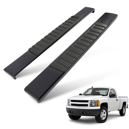 Black Side Step Running Boards for Silverado Sierra HD (2007–2019)