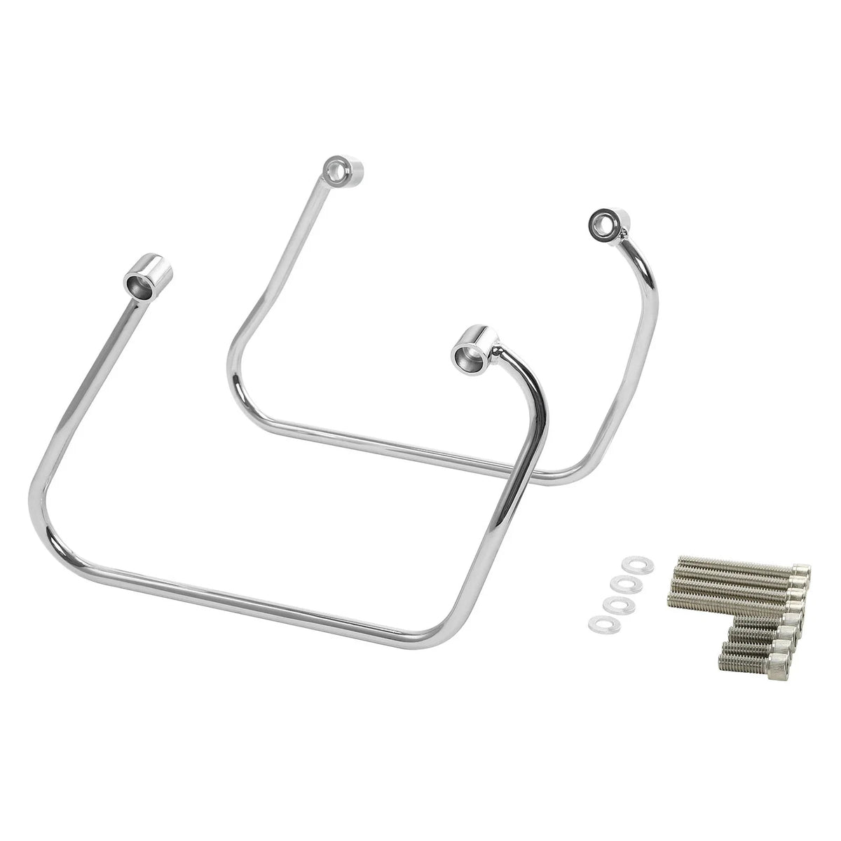 Chrome Support Bracket for Saddlebag on Harley Softail Street Bob 2018-2024