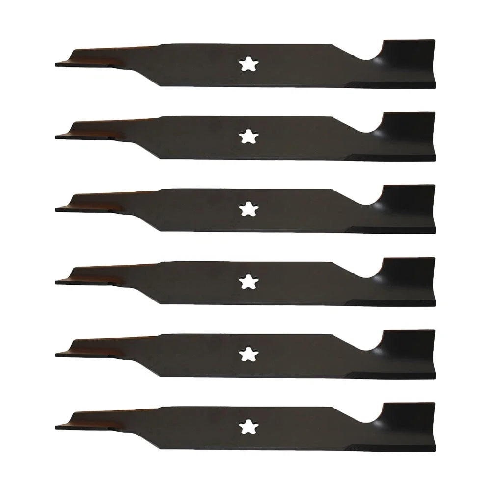 Set of 6 High Lift Blades for Craftsman (187254, 187256, 532187254, 532187256)
