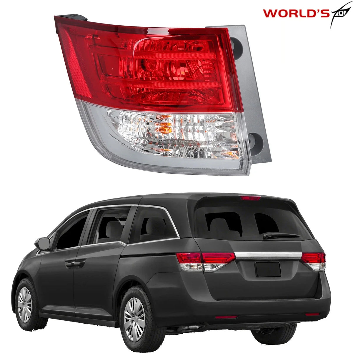 Tail Lights for Honda Odyssey (2014–2017) Halogen