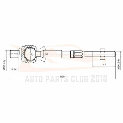 Set of 8 Front Lower Control Arm Tie Rods for Chevrolet Aveo (2004–2011)
