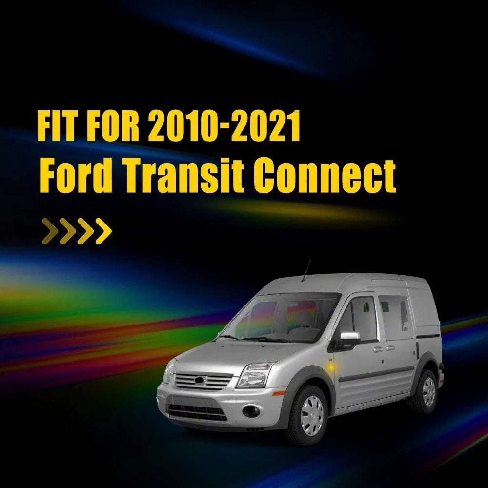 2X Clear Amber LED Side Marker Repeater Light for Ford Transit Connect (2010–2021)
