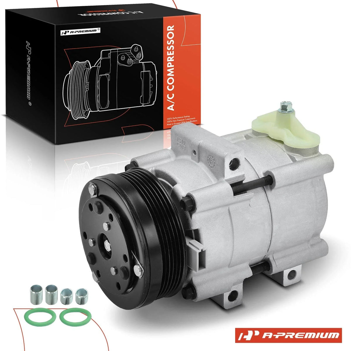 A/C Compressor with Clutch for Ford E-150 E-250 Econoline (1997–2001)