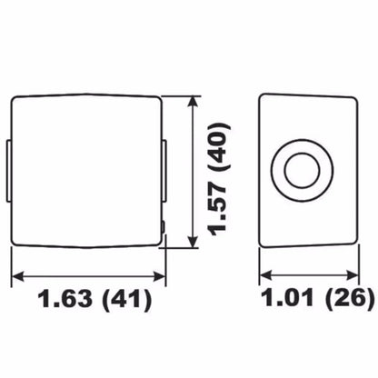 Anode Cube Zinc for Evinrude Johnson OMC (Part No. 436745, 393023)
