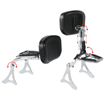 Adjustable Backrest in Chrome for Harley Street Glide 2014-2024