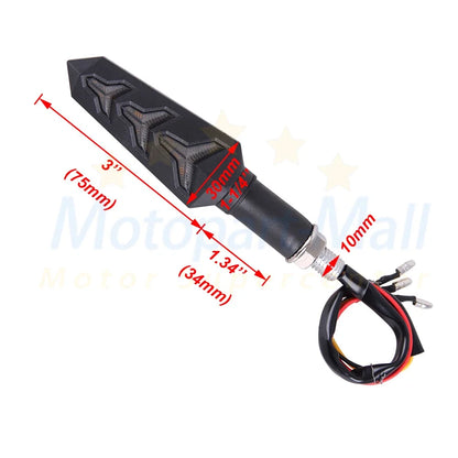 4Pcs Motorcycle Turn Signal LED Flowing Blinkers